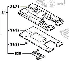 Plaque de base réf. 2 608 000 925 BOSCH